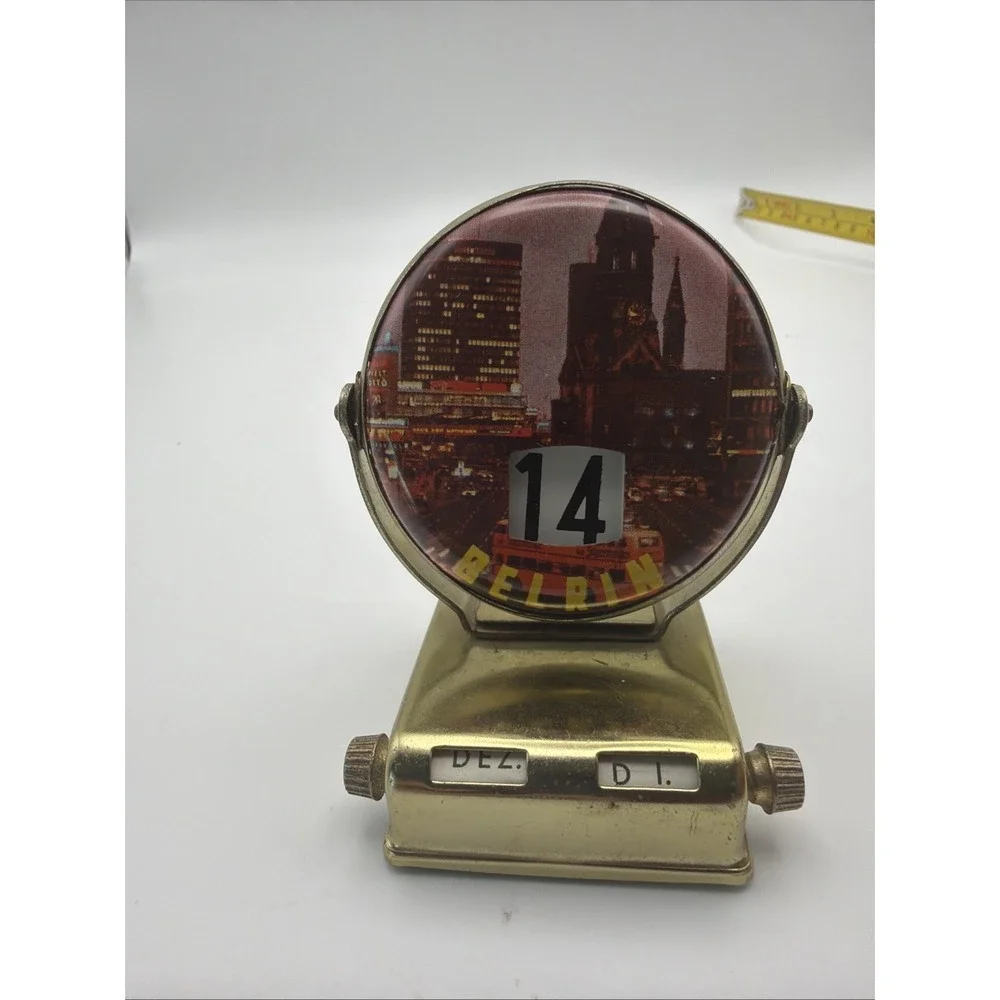 Two Vintage Berlin Germany Perpetual Desk Calendars Bear Souvenir West Berlin
